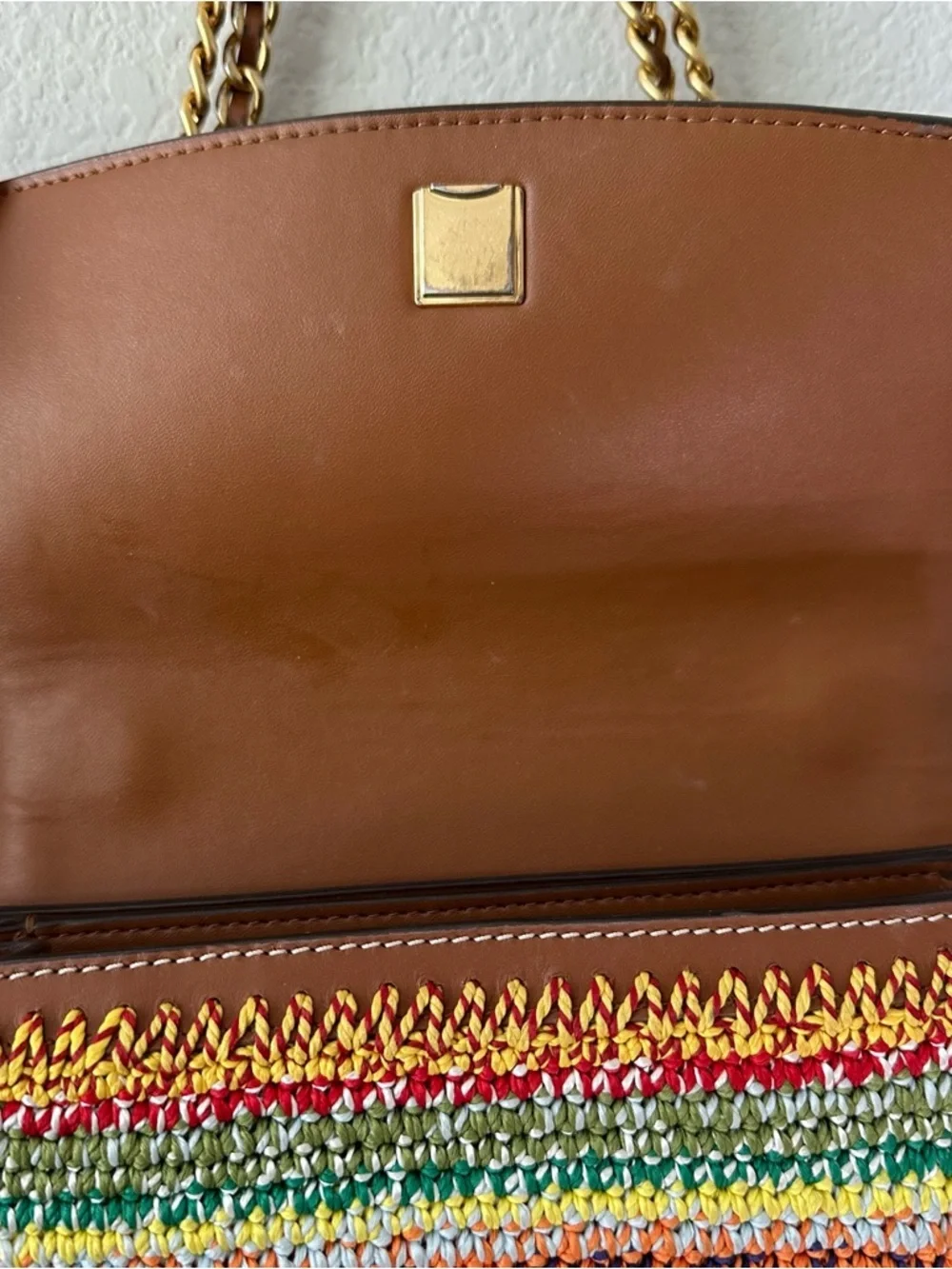 Tory Burch Britten Crochet Small Adjustable Shoulder Bag